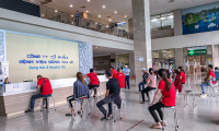 Phủ nhanh tiêm phòng mũi 1 và 2 cho shipper hoạt động